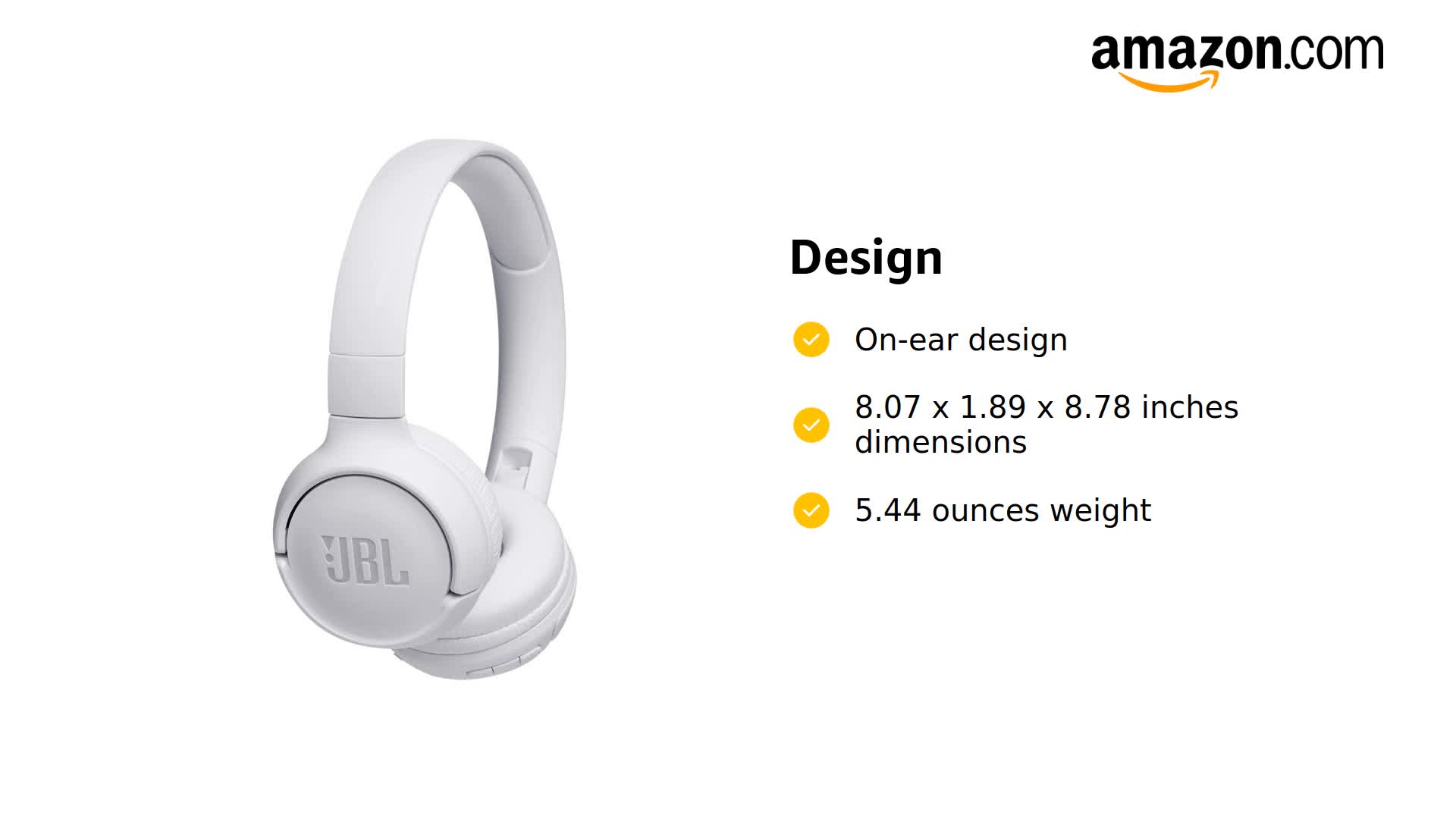 Amazon.com: JBL TUNE 500BT - On-Ear Wireless Bluetooth